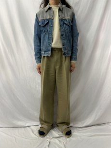 画像2: 80's Levi's 70506-0247 USA製 2トーン 切り替えデニムジャケット SIZE40 (2)