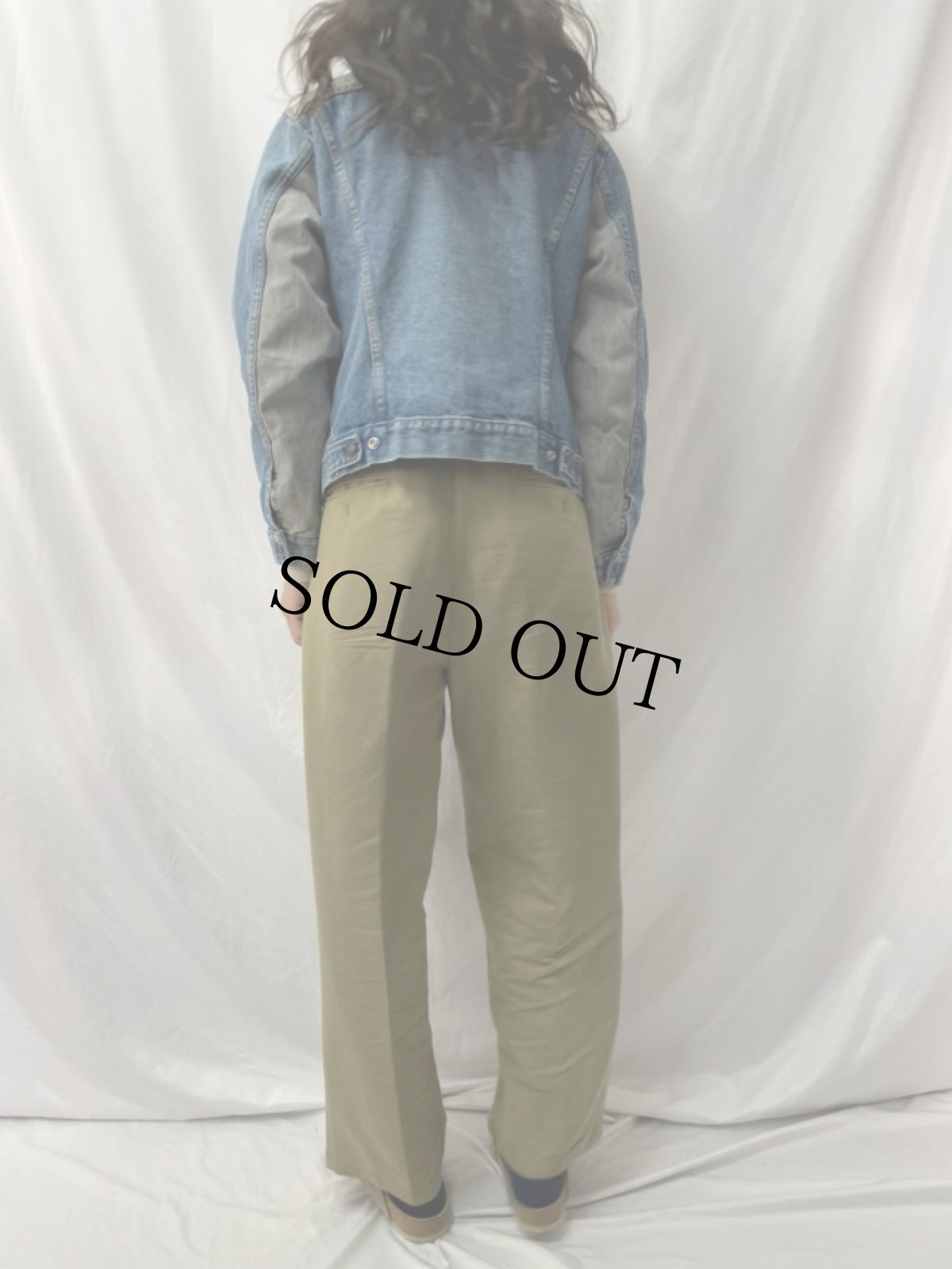 画像4: 80's Levi's 70506-0247 USA製 2トーン 切り替えデニムジャケット SIZE40 (4)