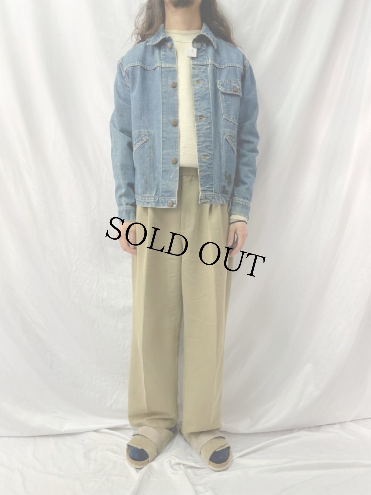 画像2: 60's Wrangler 11MJ デニムジャケット SIZE42 (2)