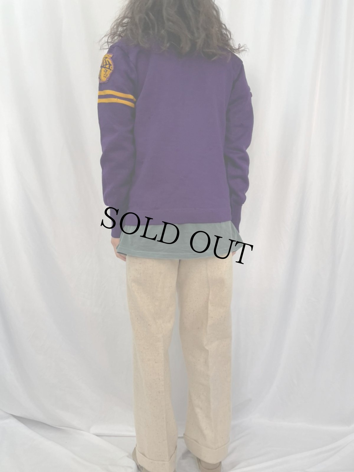 画像4: 50's レタードカーディガン (4)