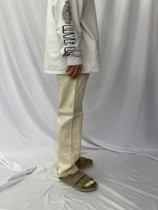 画像4: 90's Levi's 501 UAS製 ホワイトデニムパンツ フラッシャー付き W31 (4)