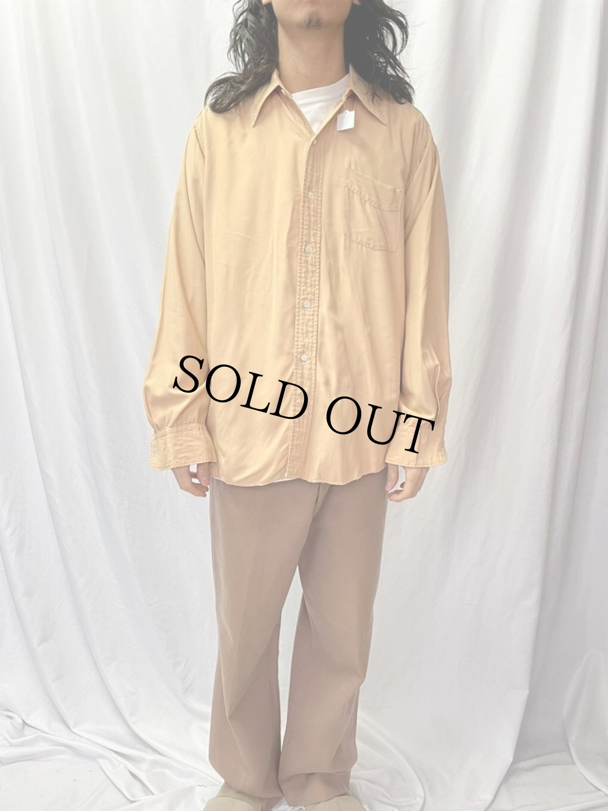 画像2: 40's Pilgrim レーヨンシャツ (2)