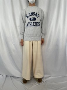 画像3: 90's Champion REVERSE WEAVE "KANSAS ATHELETICS" プリントスウェット L (3)