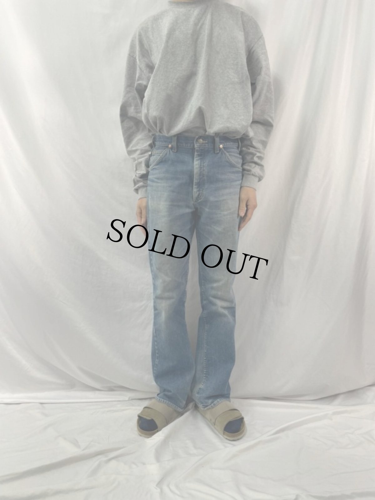 画像2: 70's Lee 200 USA製 ストレートデニムパンツ W33 (2)