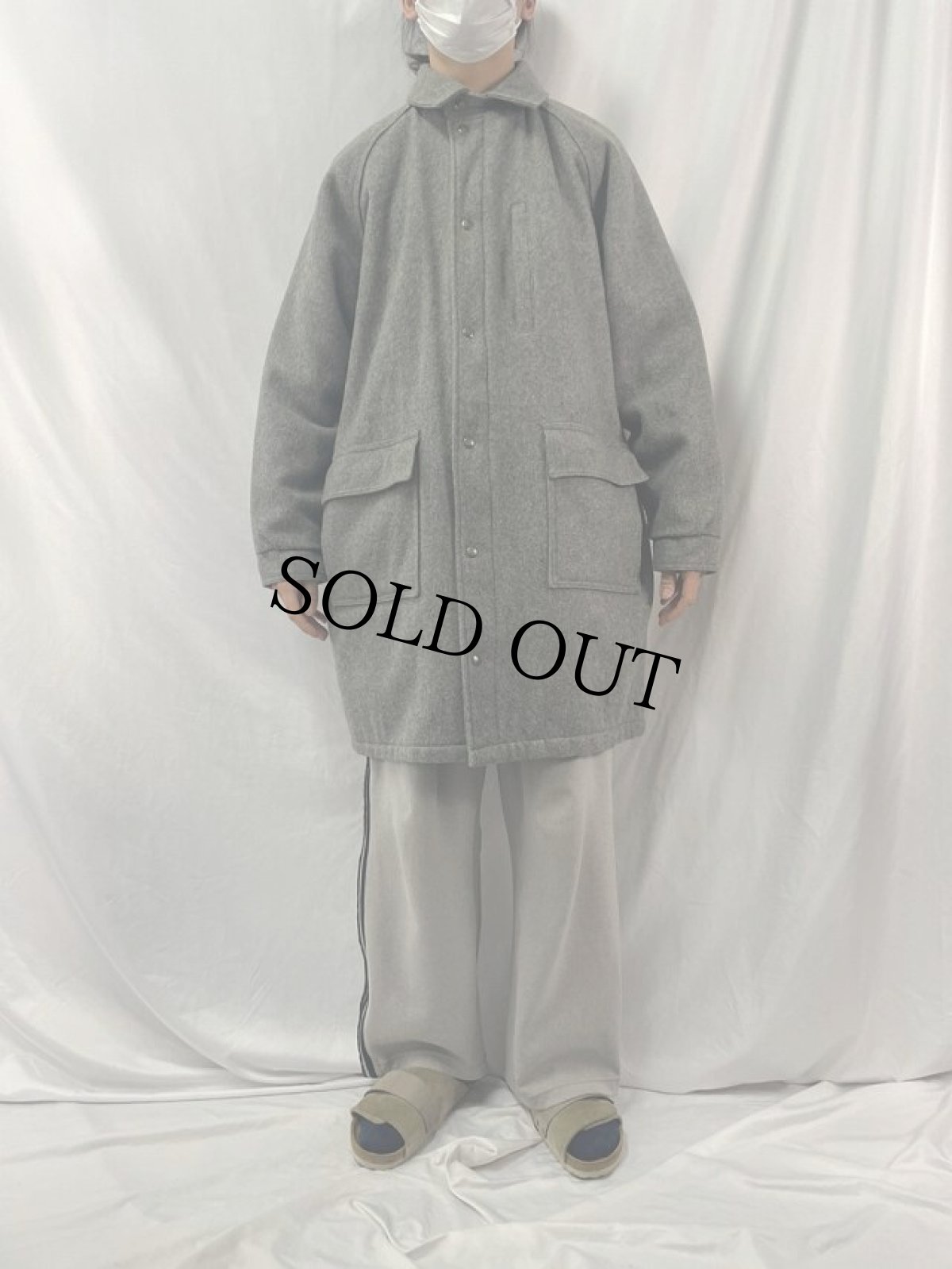 画像2: 80's L.L.Bean USA製 ツイードストームコート L (2)