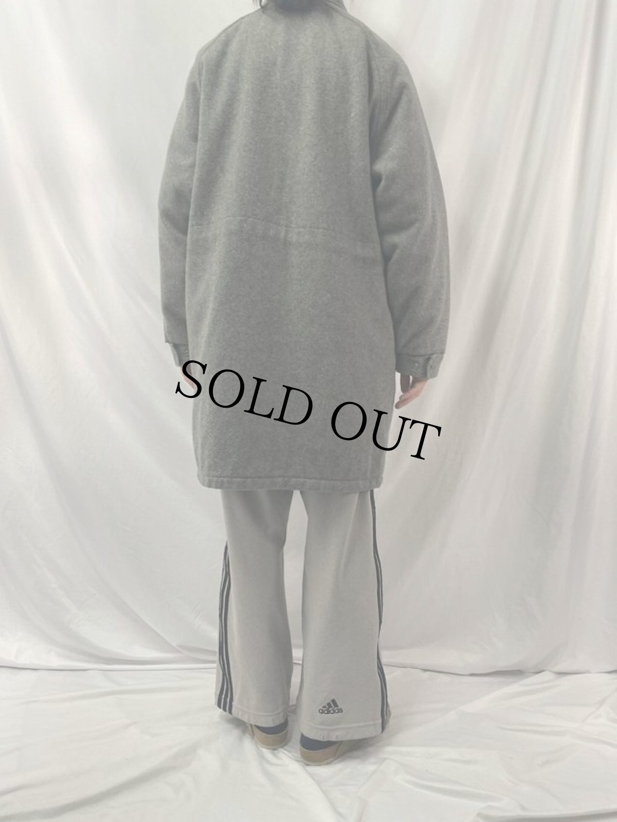 画像4: 80's L.L.Bean USA製 ツイードストームコート L (4)