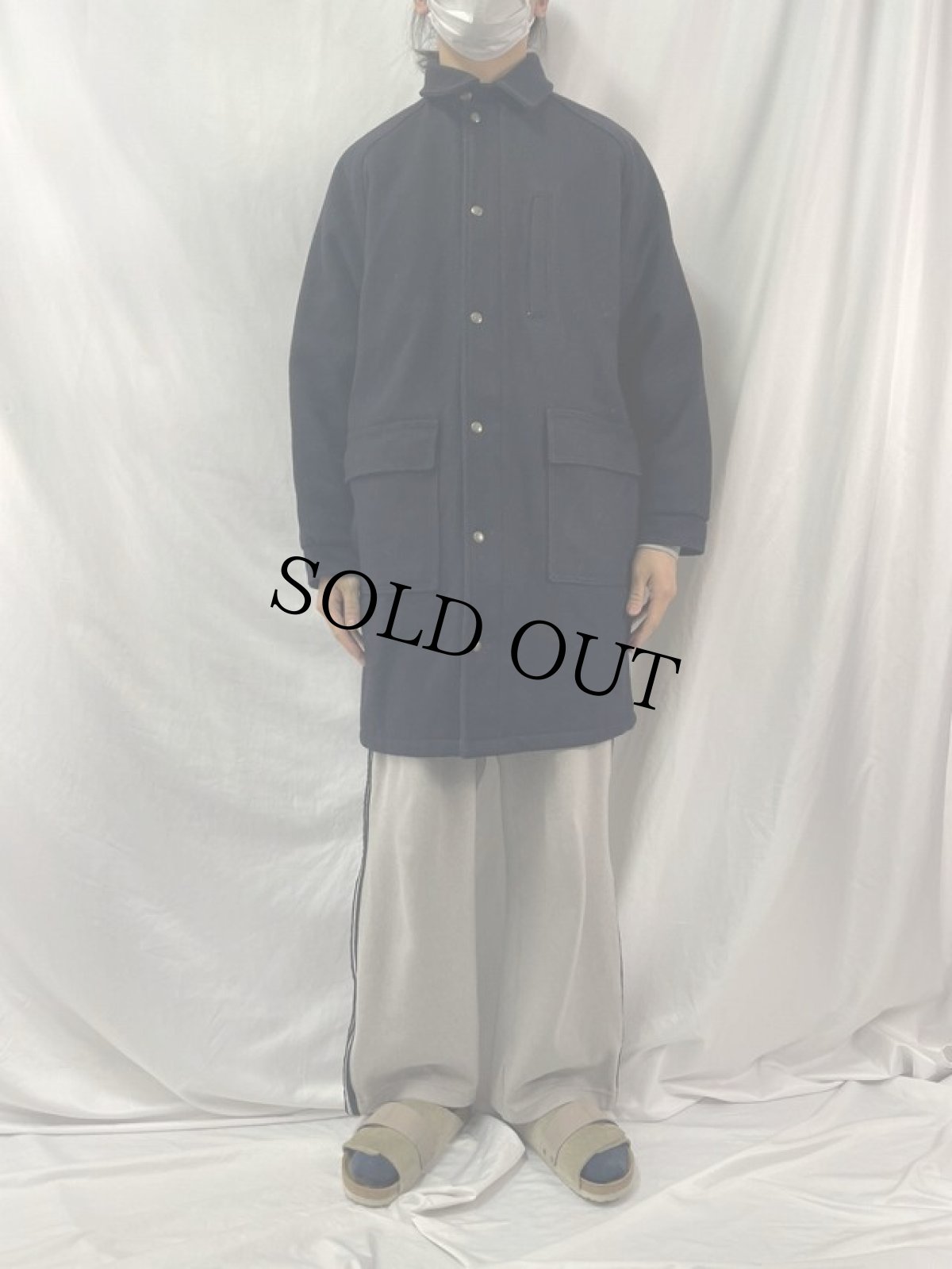 画像2: 80's L.L.Bean USA製 ツイードストームコート M (2)