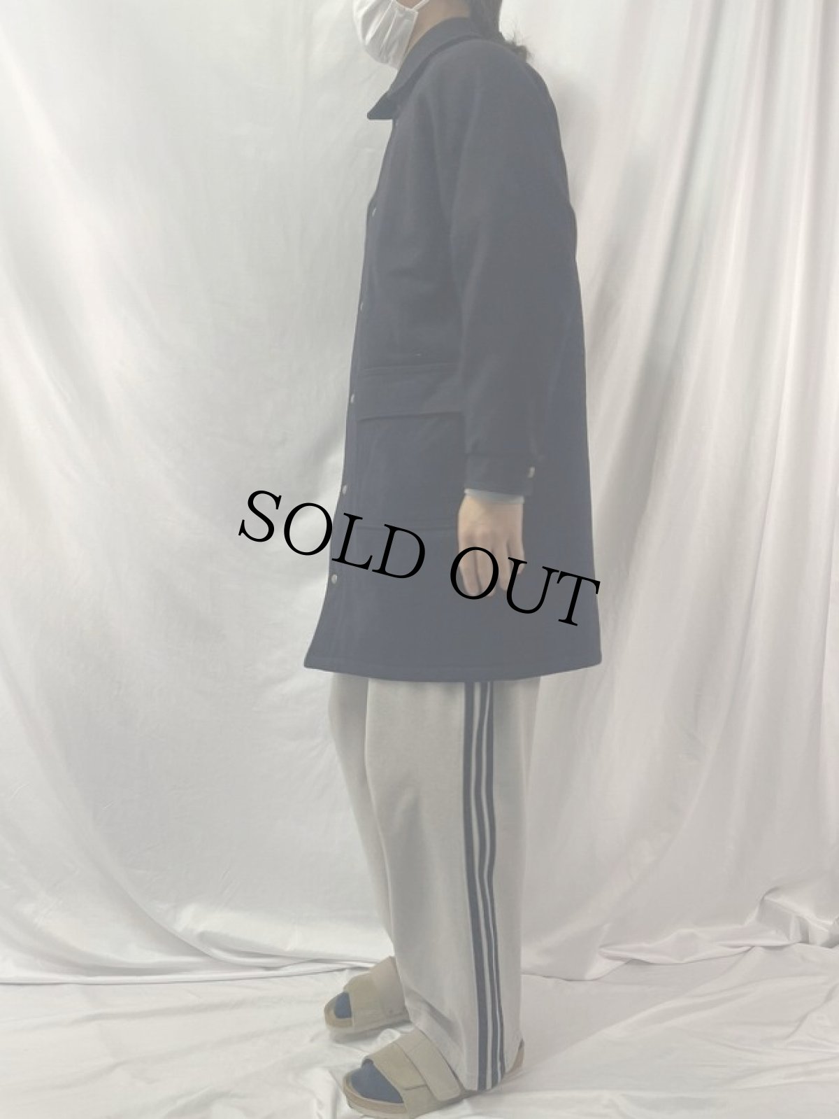 画像3: 80's L.L.Bean USA製 ツイードストームコート M (3)