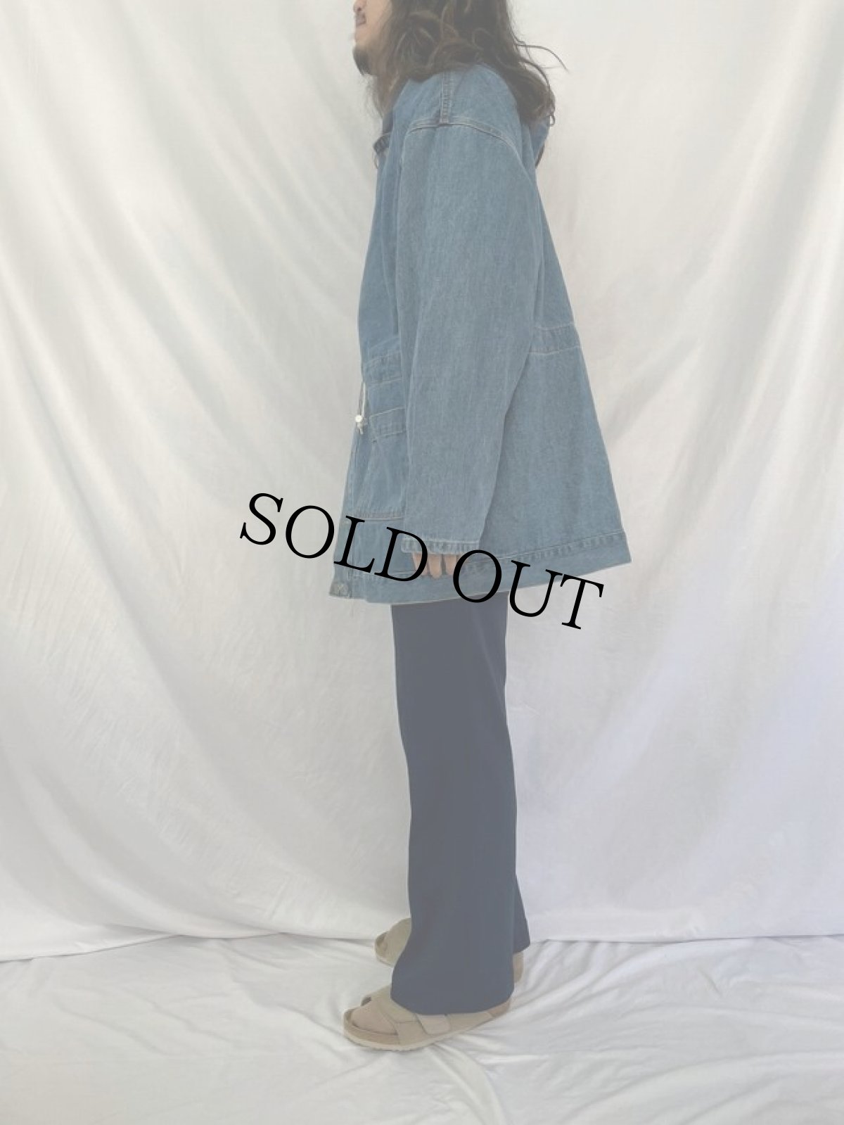 画像3: USA製 デニムフードコート M (3)