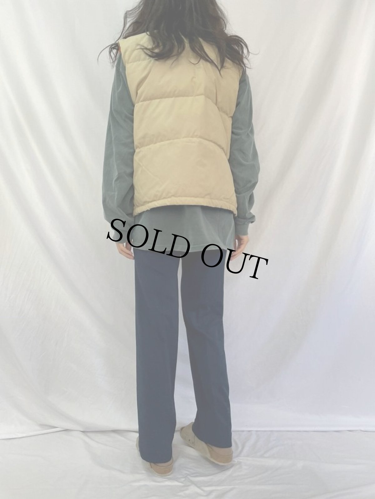 画像4: 70's THE NORTH FACE 茶タグ ダウンベスト L (4)