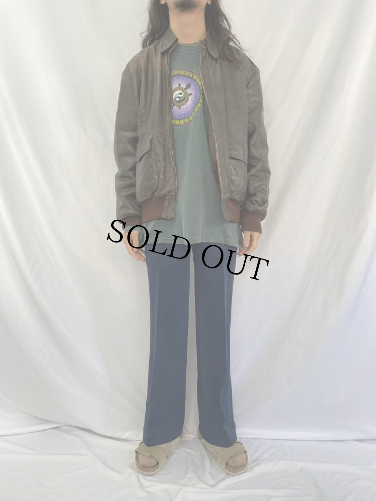 画像2: 90's L.L.Bean USA製 FLYING TIGER JACKET "A-2TYPE" SIZE42LONG (2)