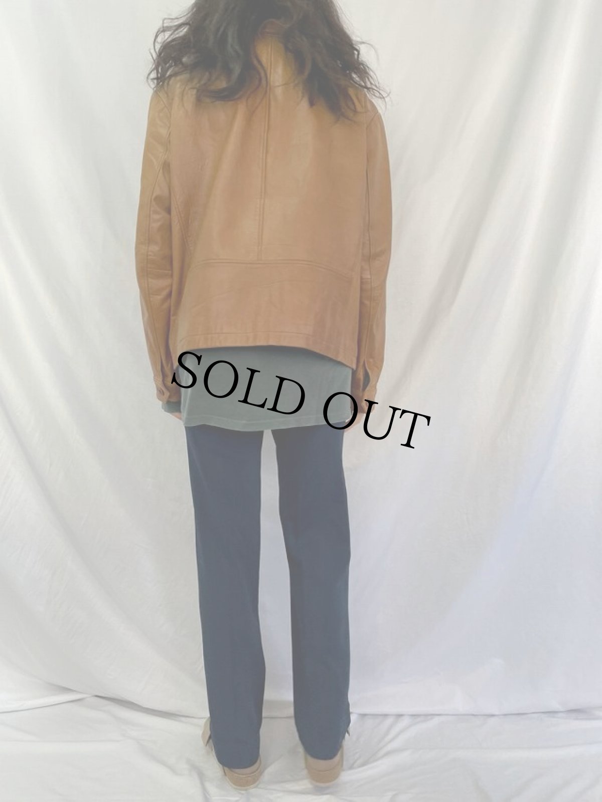 画像4: BANANA REPUBLIC レザージャケット L (4)