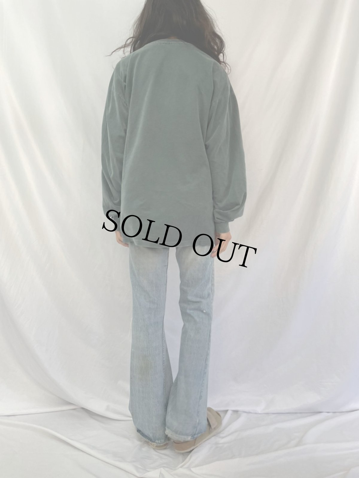 画像4: 90's〜 Levi's 646 "復刻BIGE" USA製 ベルボトムデニムパンツ W33 (4)