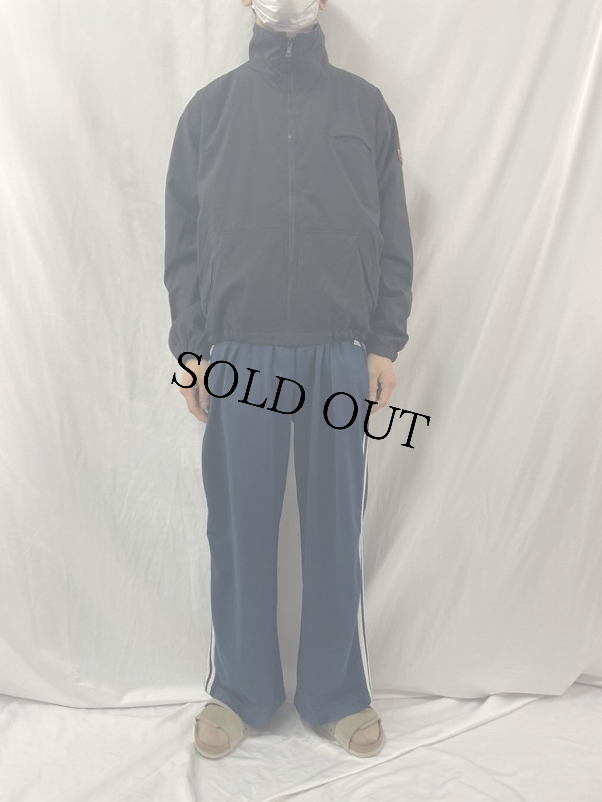 画像2: POLO Ralph Lauren ロゴワッペン付き フリースライナー ナイロンジップジャケット M (2)