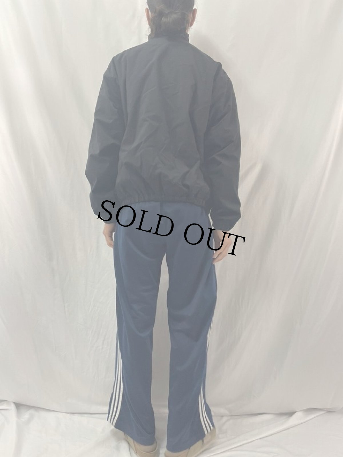 画像4: POLO Ralph Lauren ロゴワッペン付き フリースライナー ナイロンジップジャケット M (4)