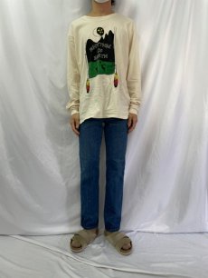 画像2: 90's Lee USA製 ストライプ柄 デニムパンツ W30 (2)