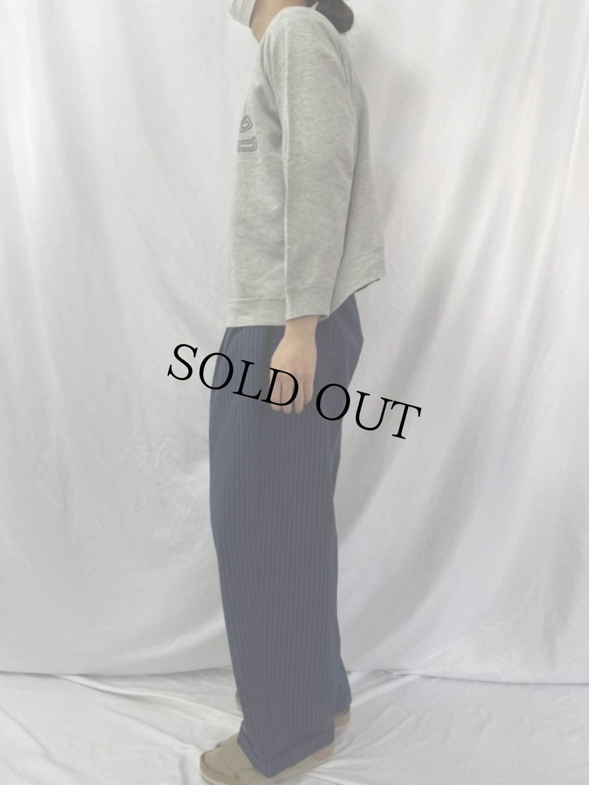 画像4: 80's Champion トリコタグ USA製 "HARVARD" プリントラグランスウェット XL (4)