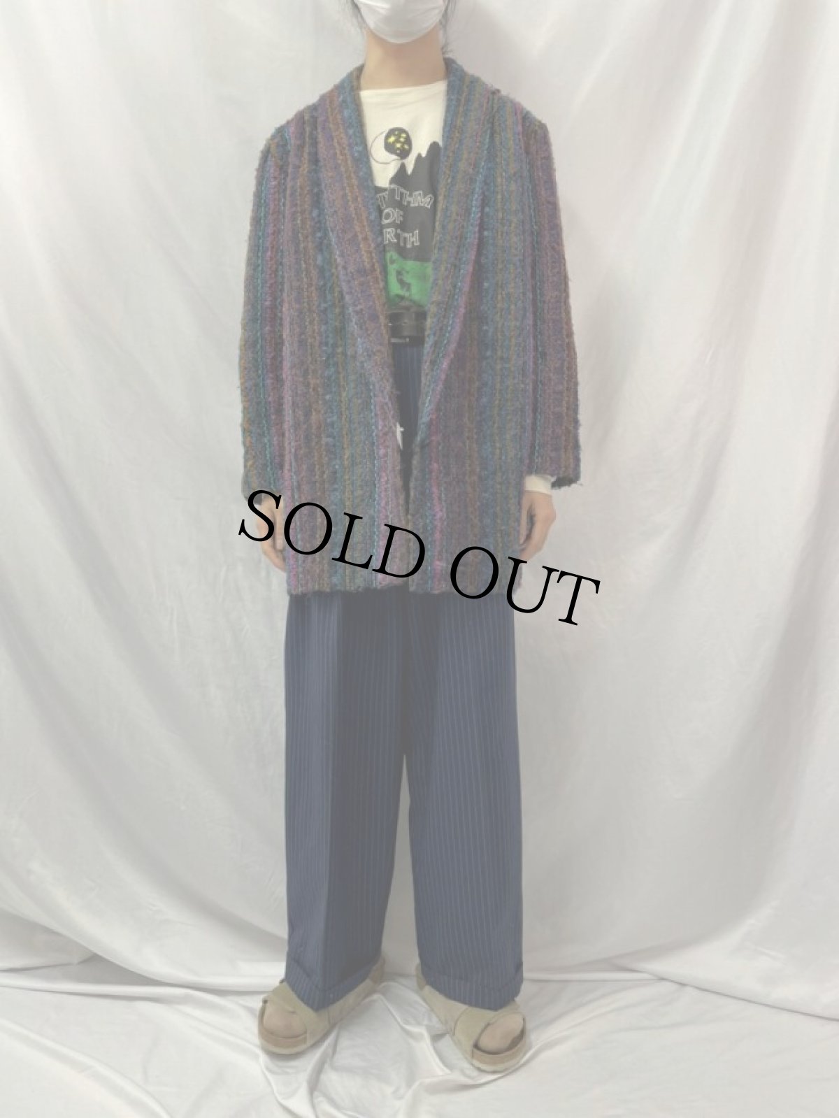 画像2: ファンシーツイード アクリルジャケット (2)