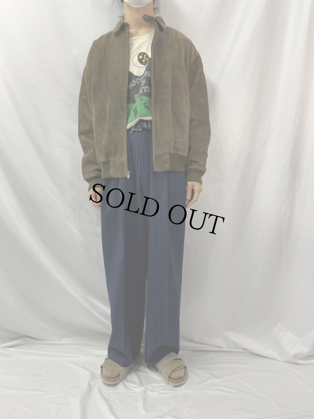 画像2: 90's〜 POLO Ralph Lauren スウェードジップジャケット L (2)