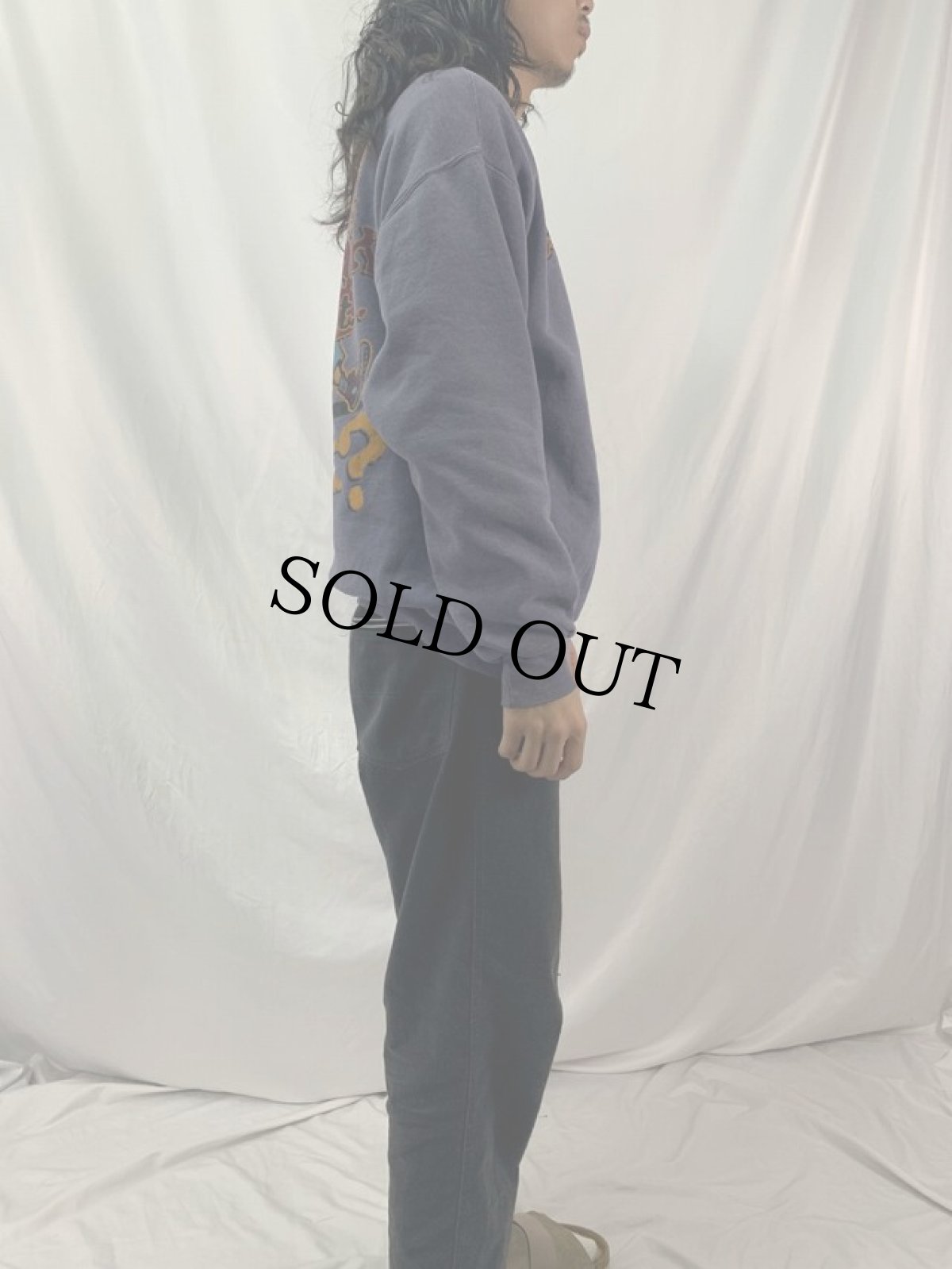 画像4: "Talk is Cheap." 聖書メッセージプリントスウェット (4)