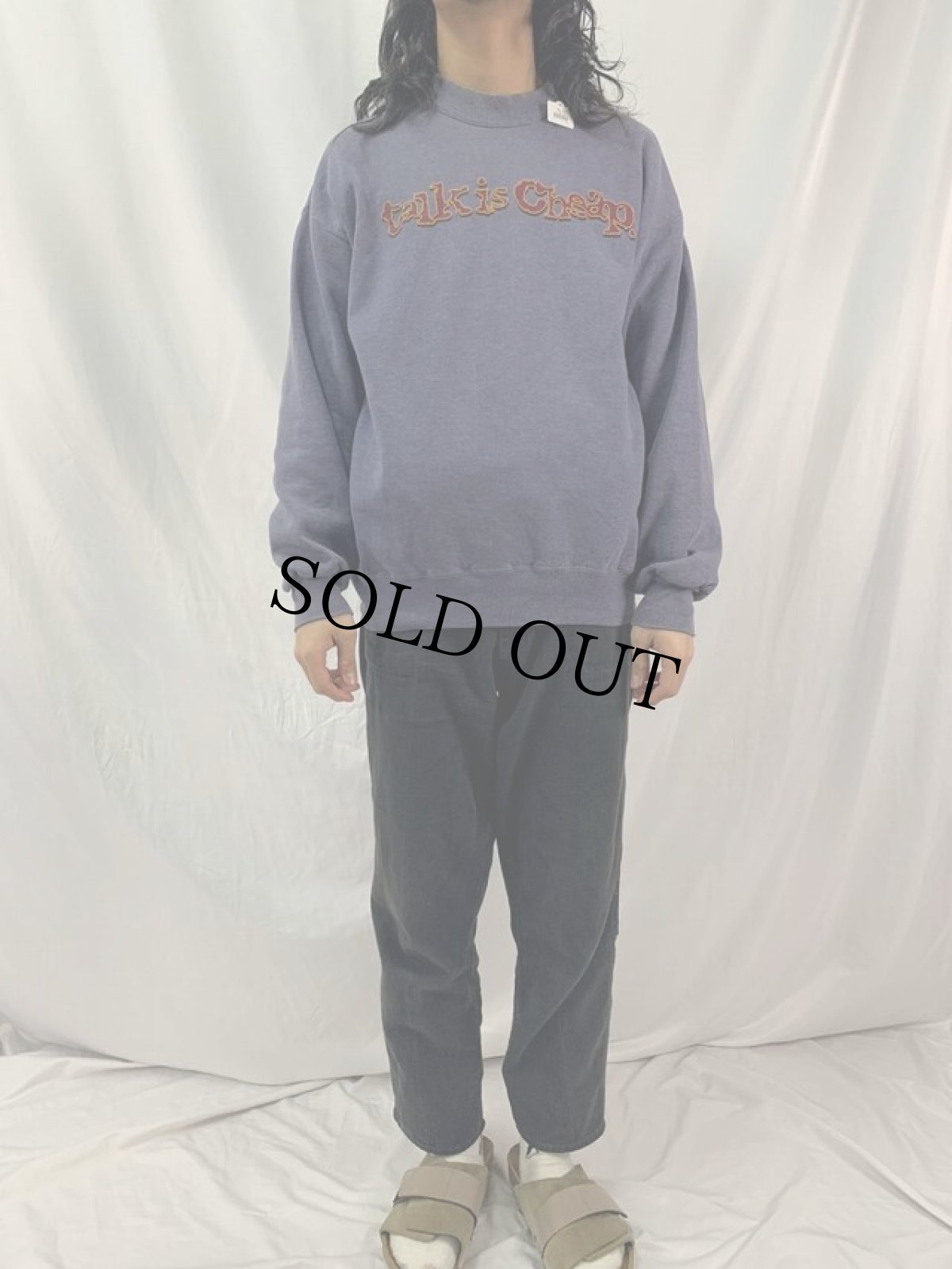 画像3: "Talk is Cheap." 聖書メッセージプリントスウェット (3)