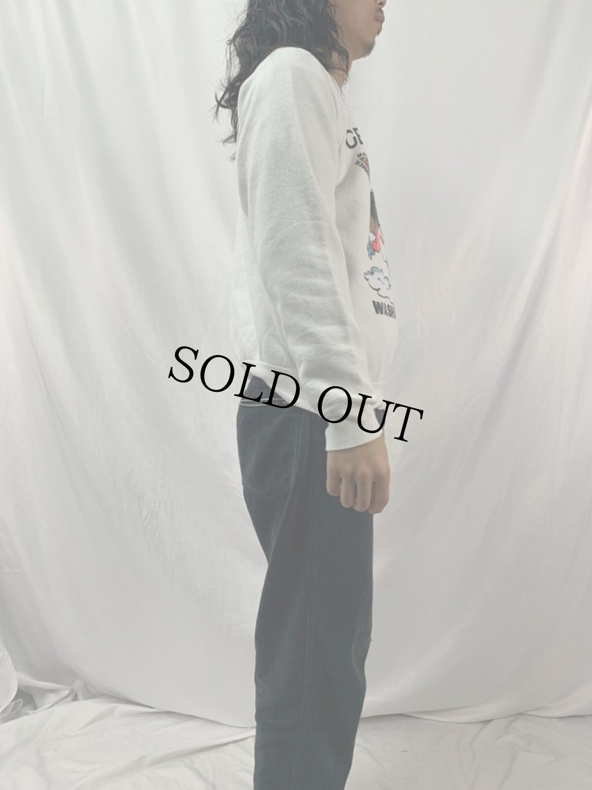 画像3: 80's USA製 "GET HIGH ON LIFE" bootleg プリントスウェット L (3)