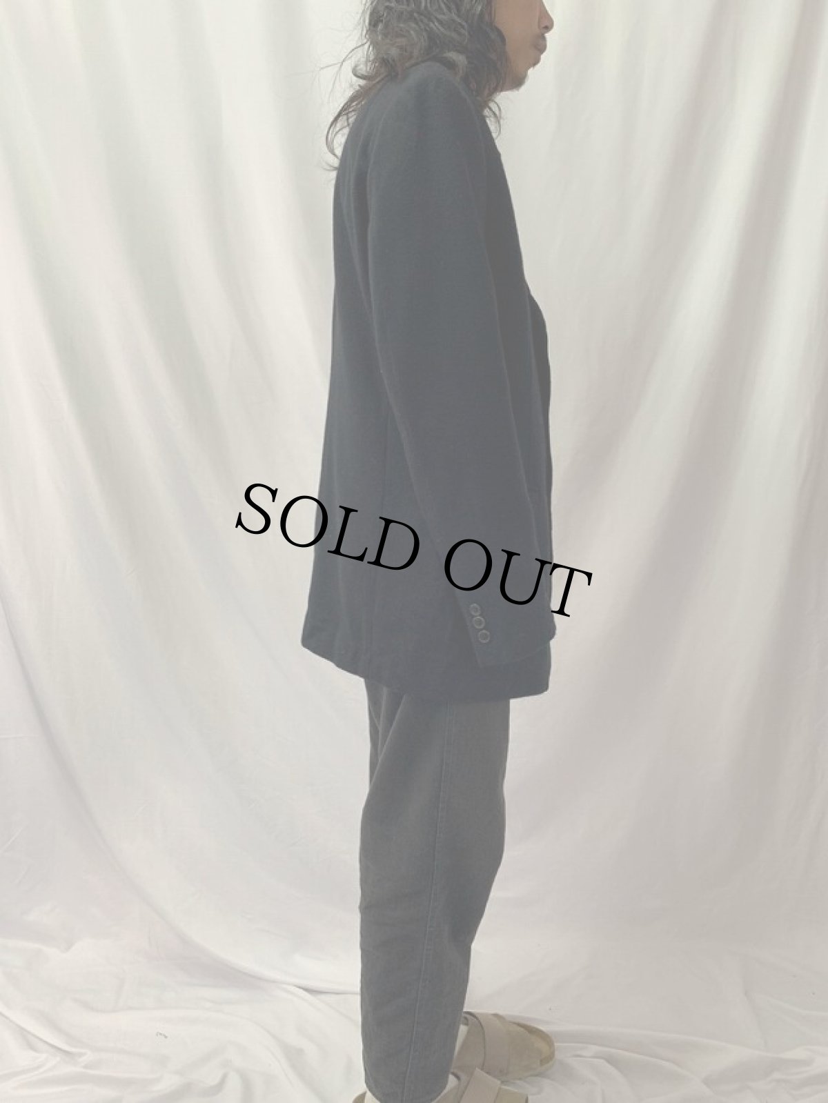 画像3: Y’s YOHJI YAMAMOTO メルトンテーラードジャケット (3)