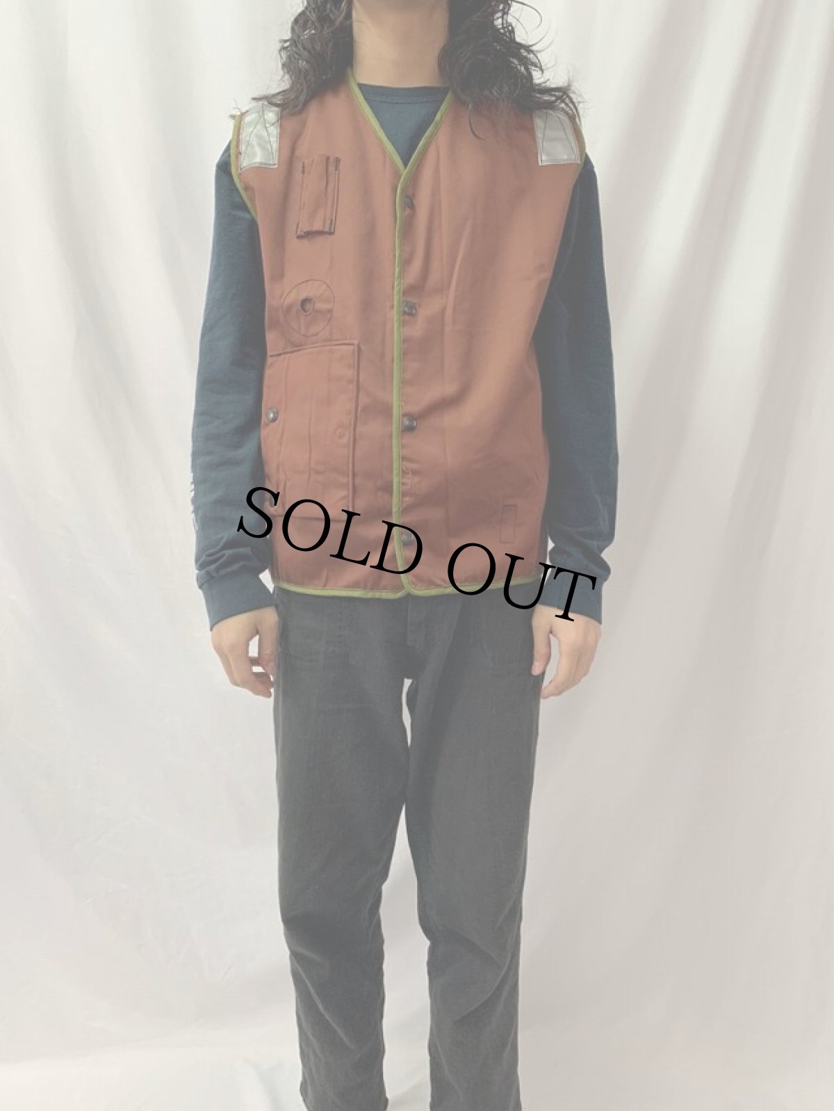 画像2: 80's U.S.NAVY ライフプリザーバーベスト SMALL (2)