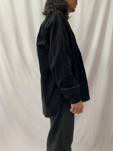 画像3: 80〜90's Yves Saint-Laurent pour homme ロゴ刺繍 コーデュロイボタンダウンシャツ 5 (3)