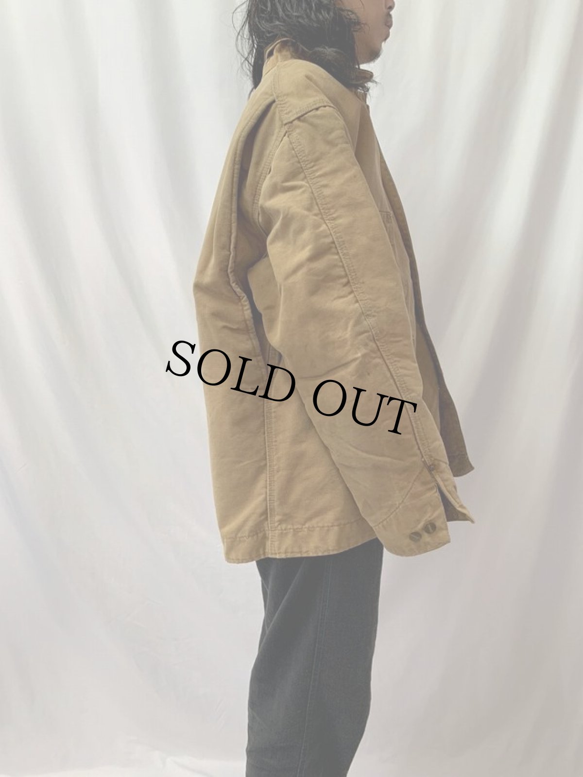 画像3: 70's Carhartt プリントタグ USA製 ブランケットライナー ダックカバーオール SIZE48 (3)