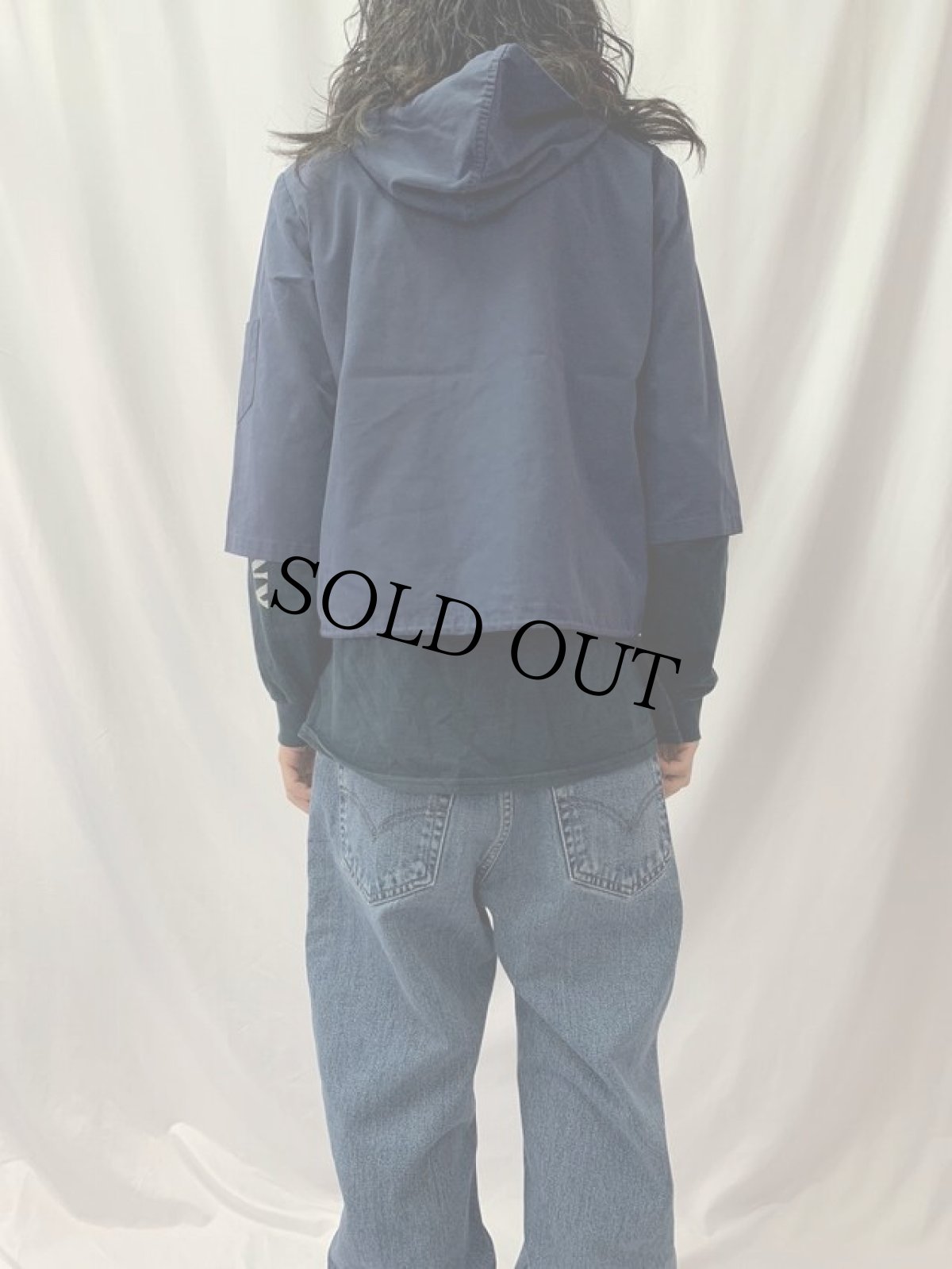 画像4: 70〜80's ダイヤパッチワーク ジップパーカー (4)