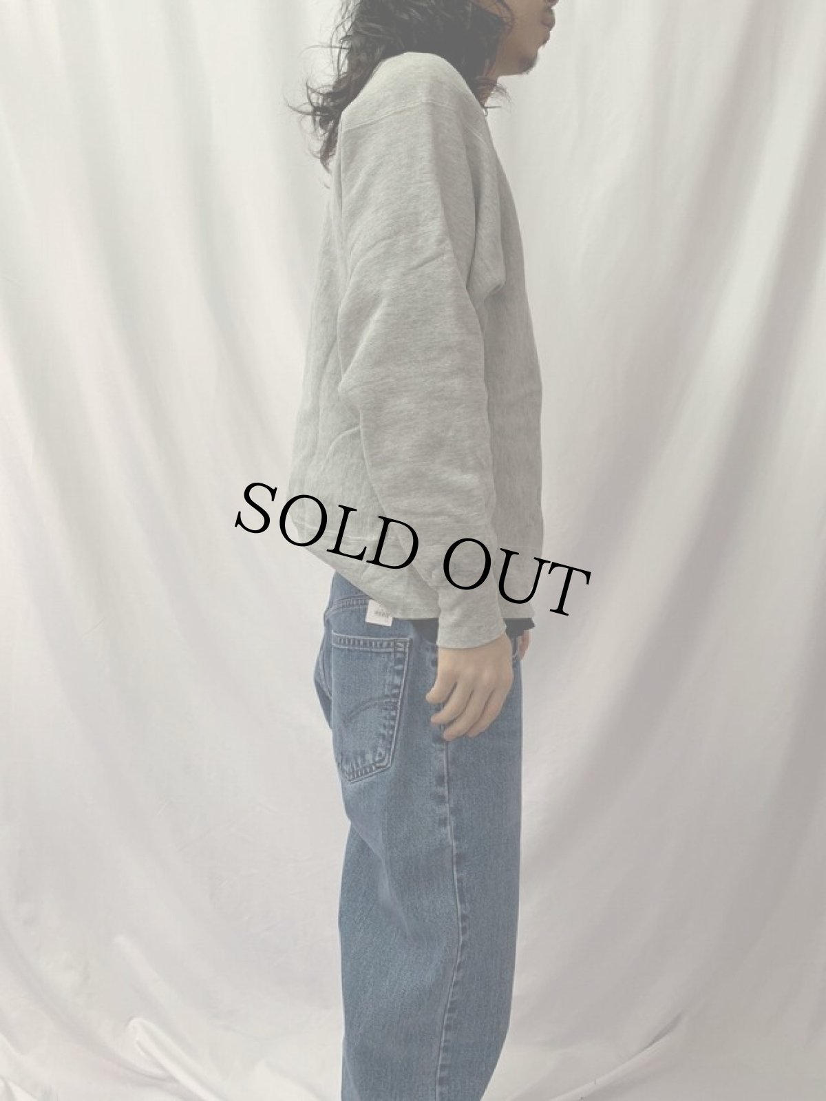 画像3: 70's Champion 青単色タグ REVERSE WEAVE USA製 "WISCONSIN" プリントスウェット L (3)