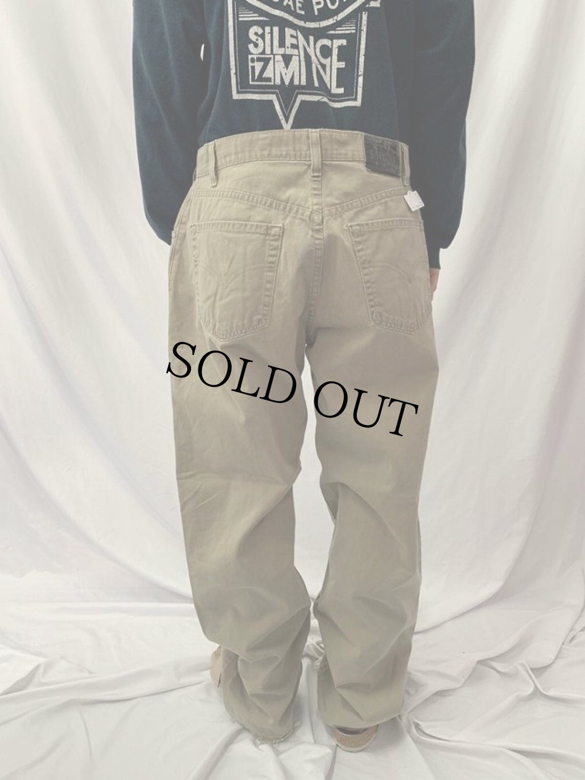 画像4: 90's Levi's SILVER TAB USA製 "LOOSE" チノパンツ W35 (4)