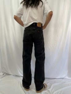 画像4: 90's Levi's 505 USA製 ブラックデニムパンツ W38 (4)