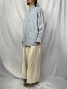 画像3: POLO Ralph Lauren "BLAKE" シルク×リネン ボタンダウンシャツ L (3)