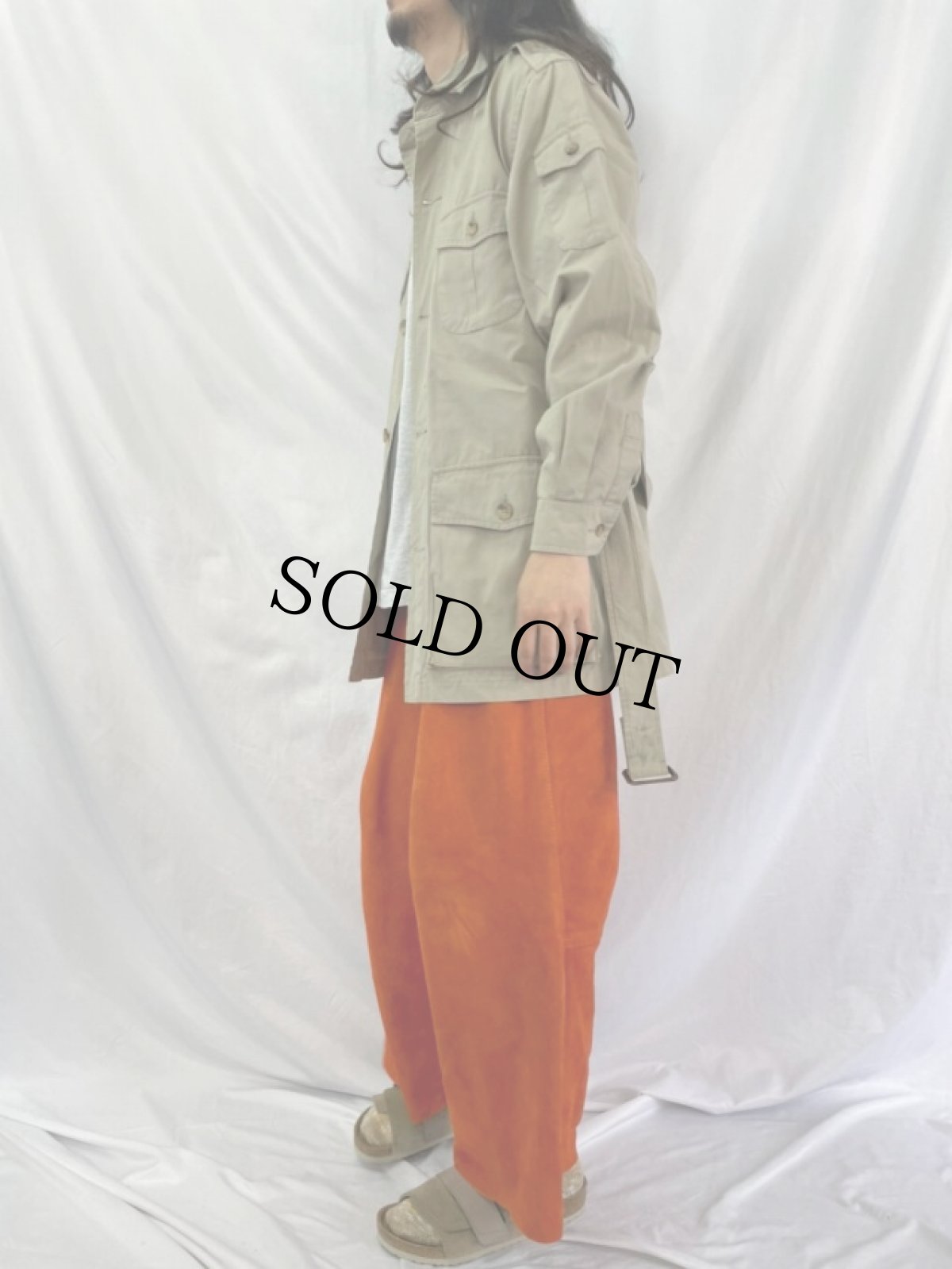 画像3: 80's BANANA REPUBLIC コットンサファリジャケット S (3)