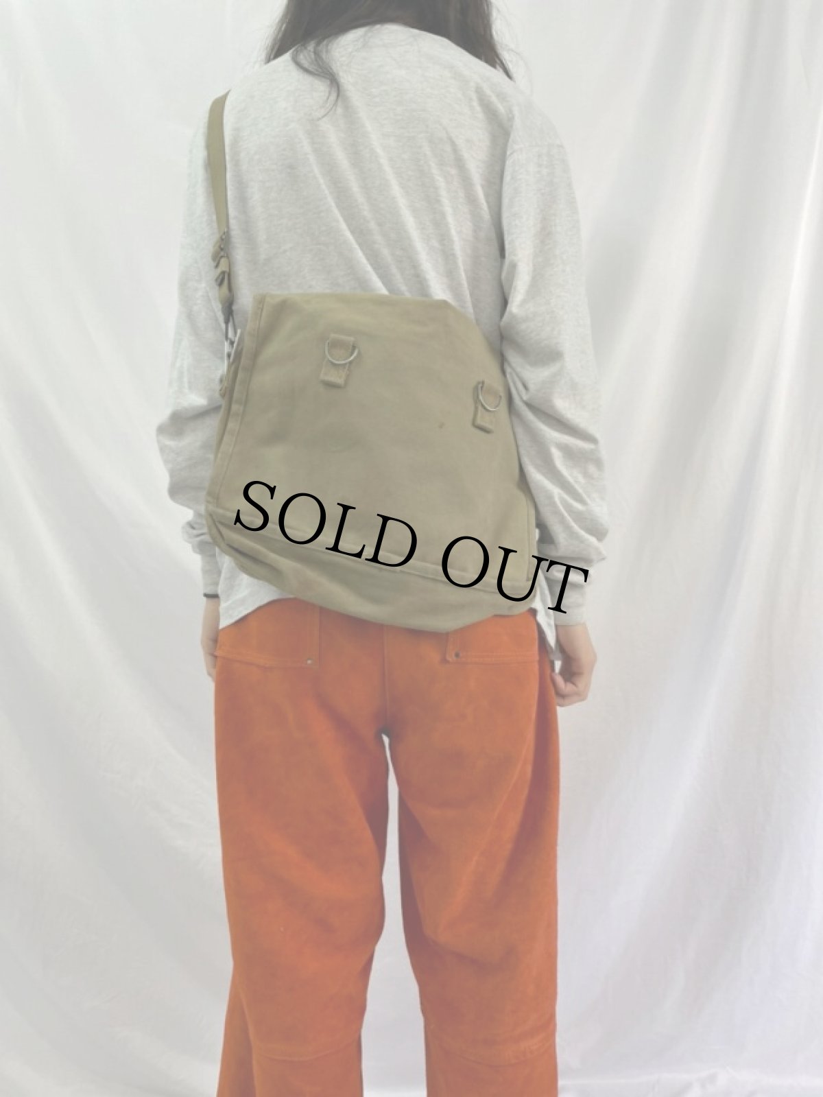 画像2: 80's BANANA REPUBLIC キャンバスショルダーバッグ (2)