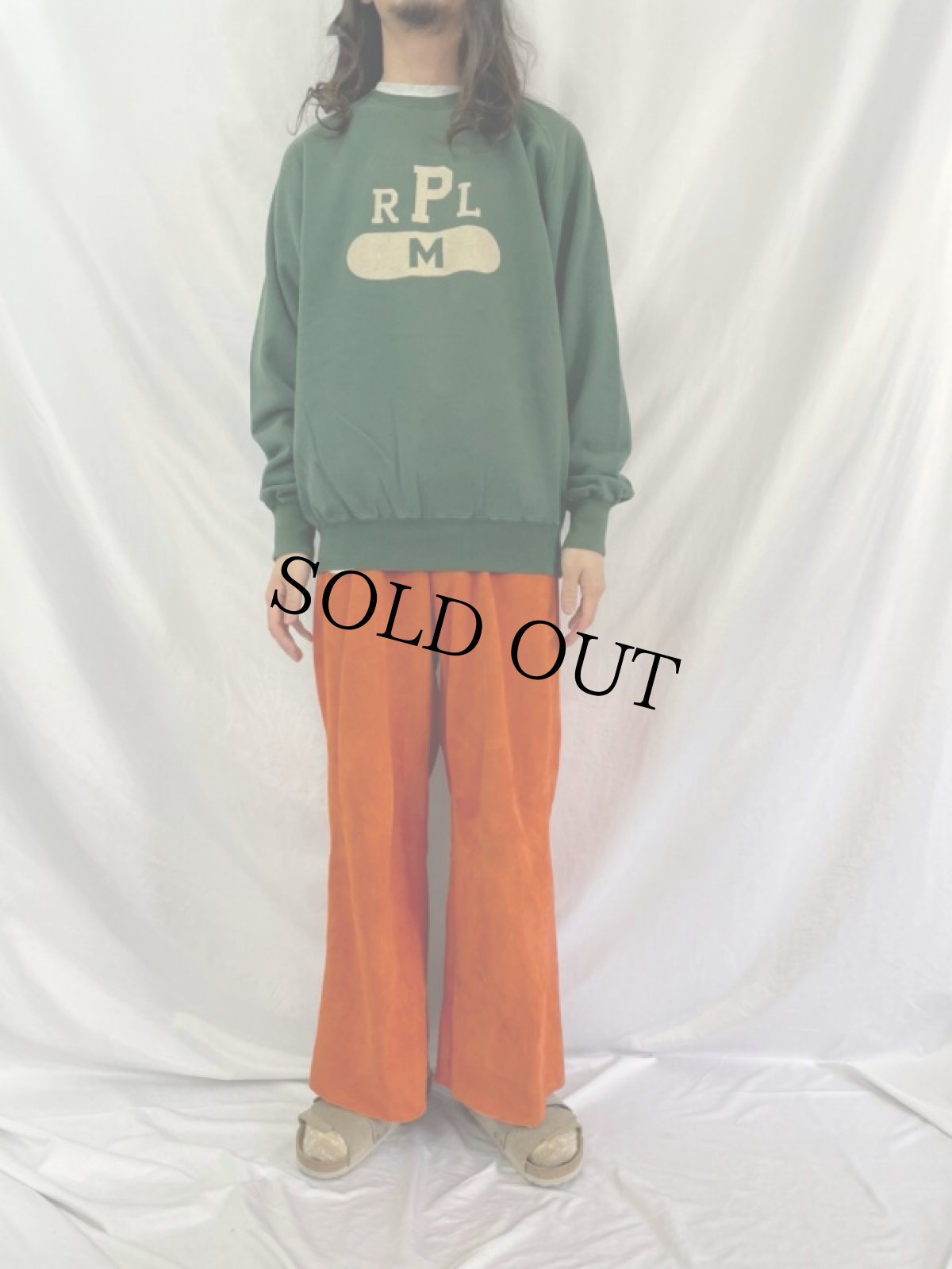 画像3: 90's〜 POLO Ralph Lauren "RPP" プリントラグランスウェット M (3)