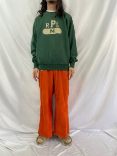 画像3: 90's〜 POLO Ralph Lauren "RPP" プリントラグランスウェット M (3)