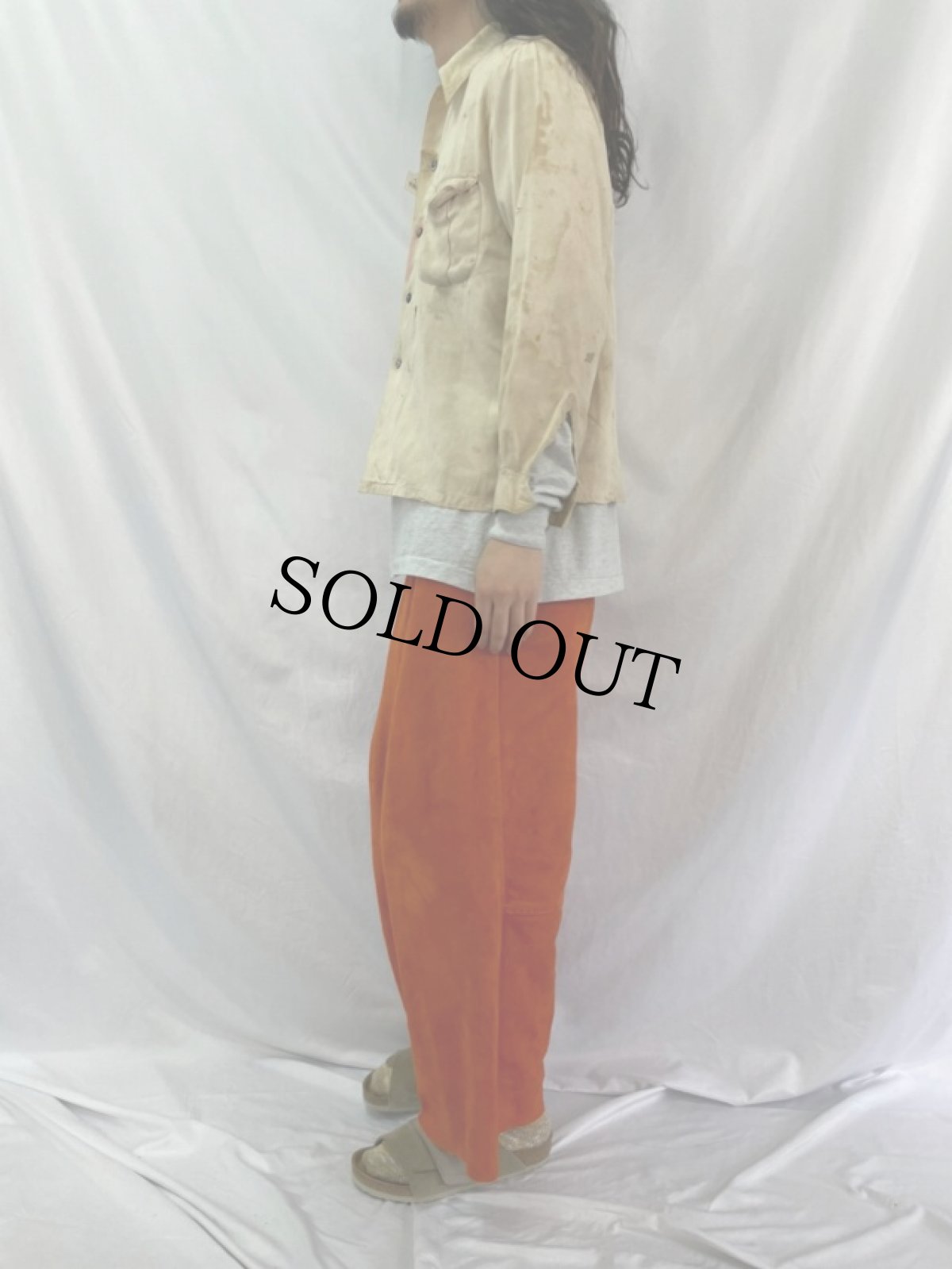 画像3: 40's HOWARD SPORTSWEAR レーヨンギャバ オープンカラーシャツ M (3)