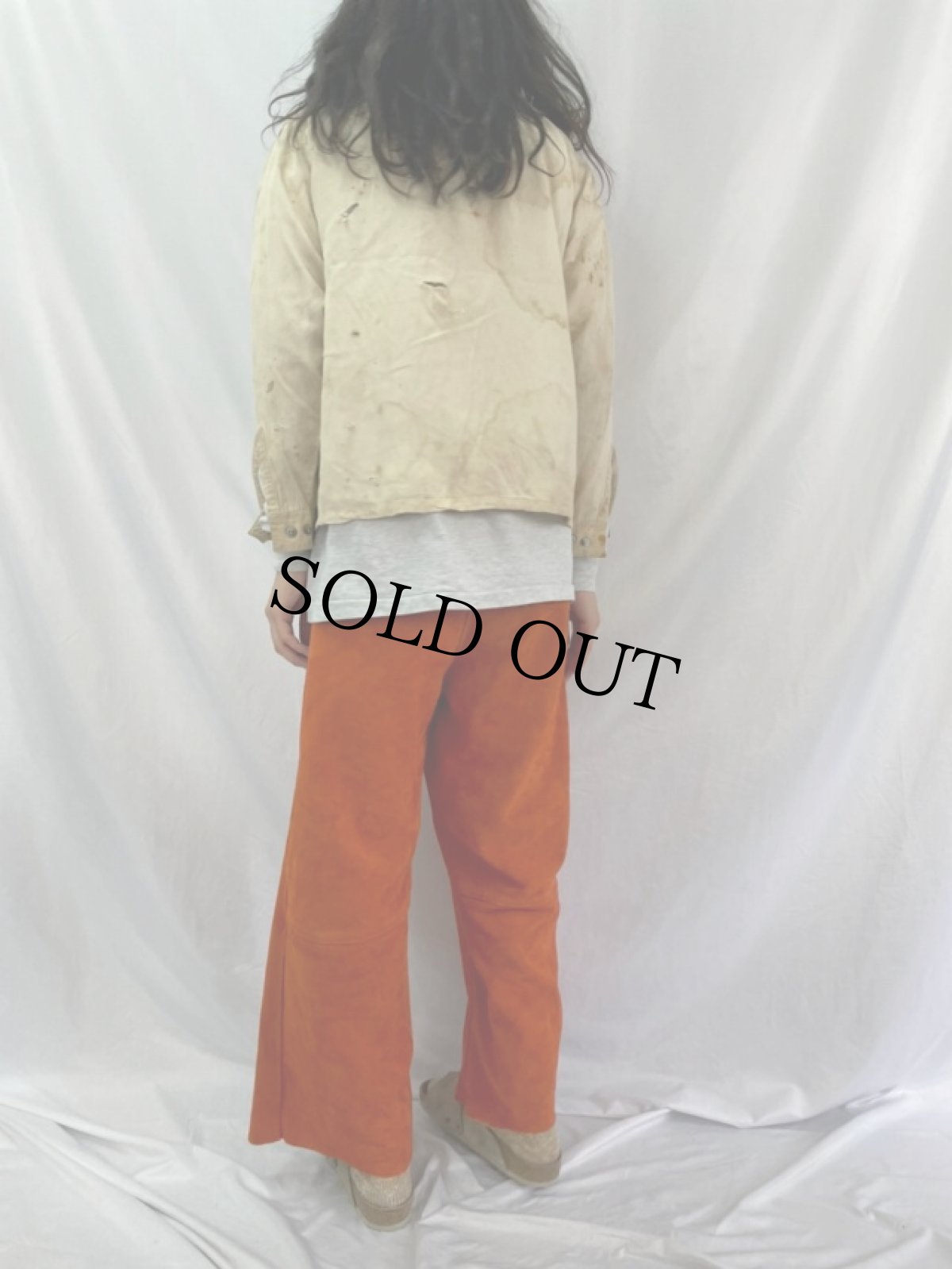 画像4: 40's HOWARD SPORTSWEAR レーヨンギャバ オープンカラーシャツ M (4)