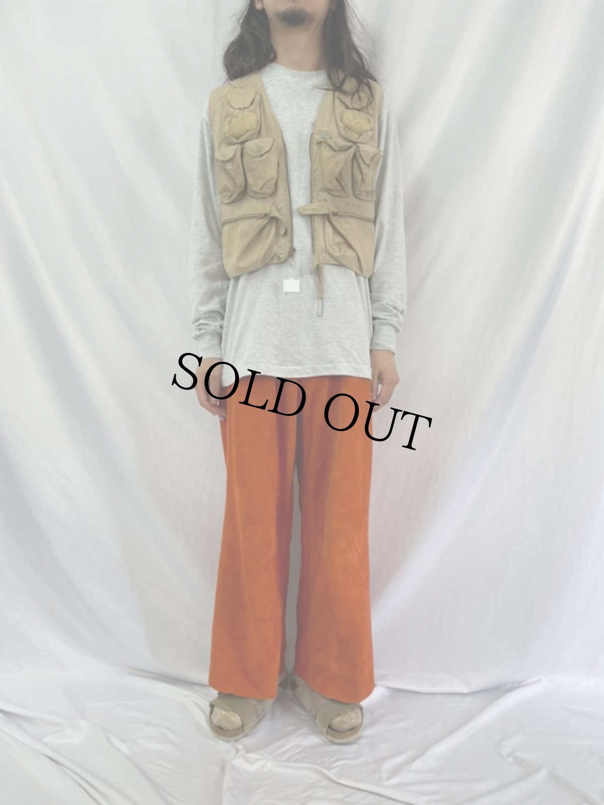 画像2: 60's フィッシングベスト L (2)