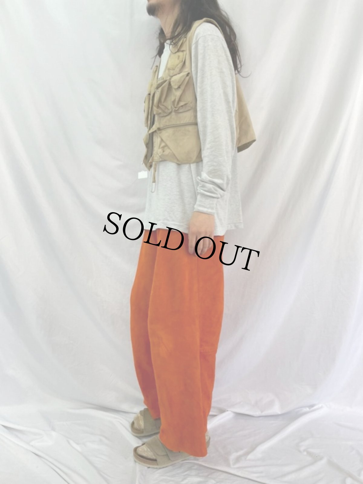 画像3: 60's フィッシングベスト L (3)