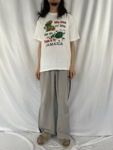 画像3: "JAMAICA" ラスタカラープリントTシャツ XL (3)