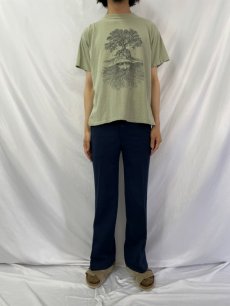 画像3: 90's Nicholson USA製 "Tree Roots Man" アートイラストプリントTシャツ M (3)