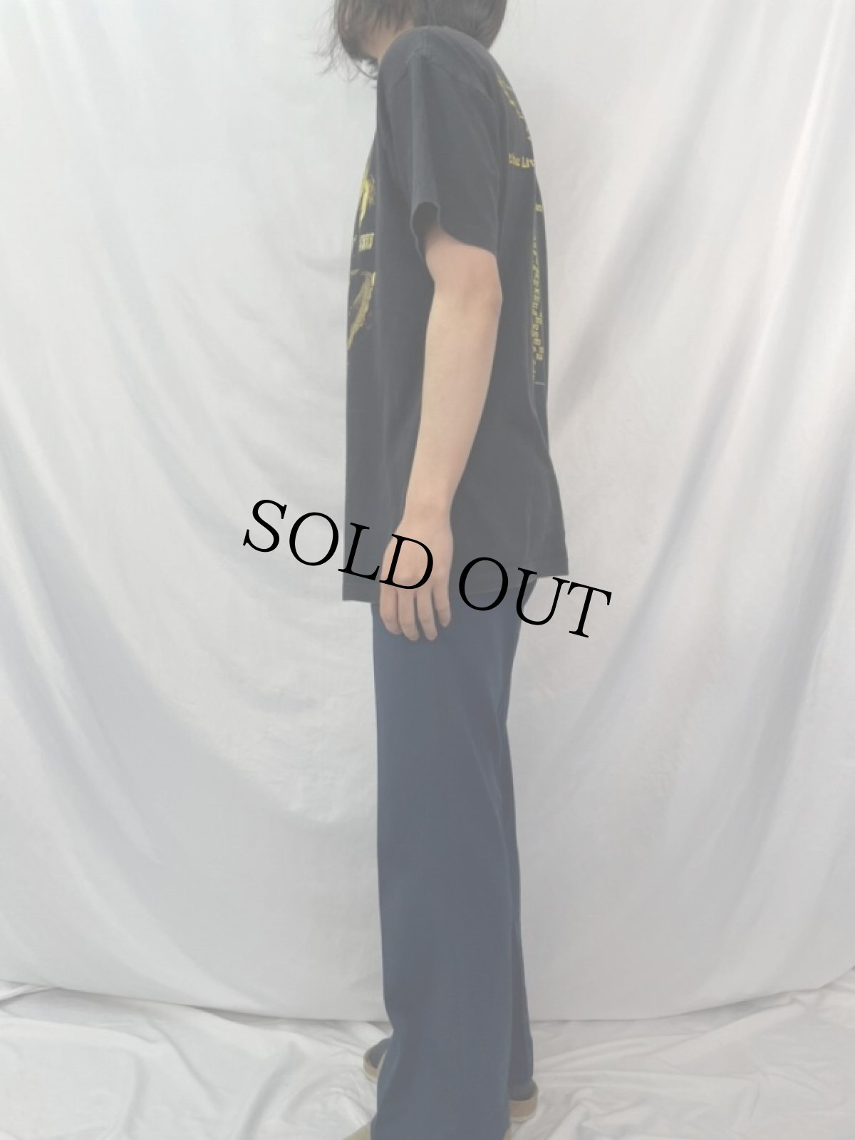 画像4: 90's AEROSMITH ハードロックバンドツアーTシャツ L (4)