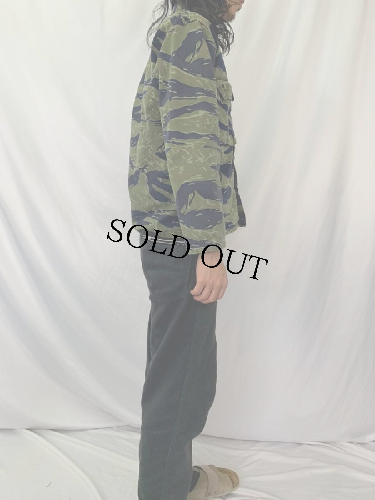 画像3: 60's U.S.MILITARY "Tadpole pattern" タイガーカモシャツ (3)