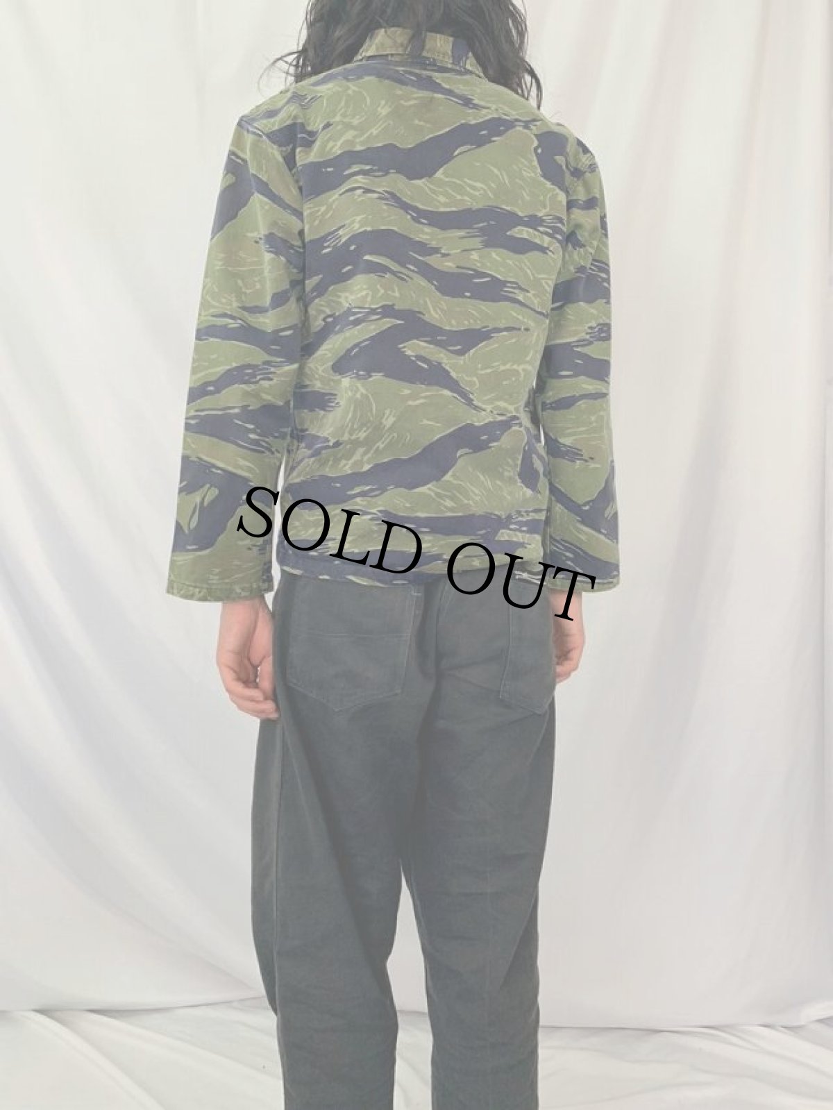 画像4: 60's U.S.MILITARY "Tadpole pattern" タイガーカモシャツ (4)