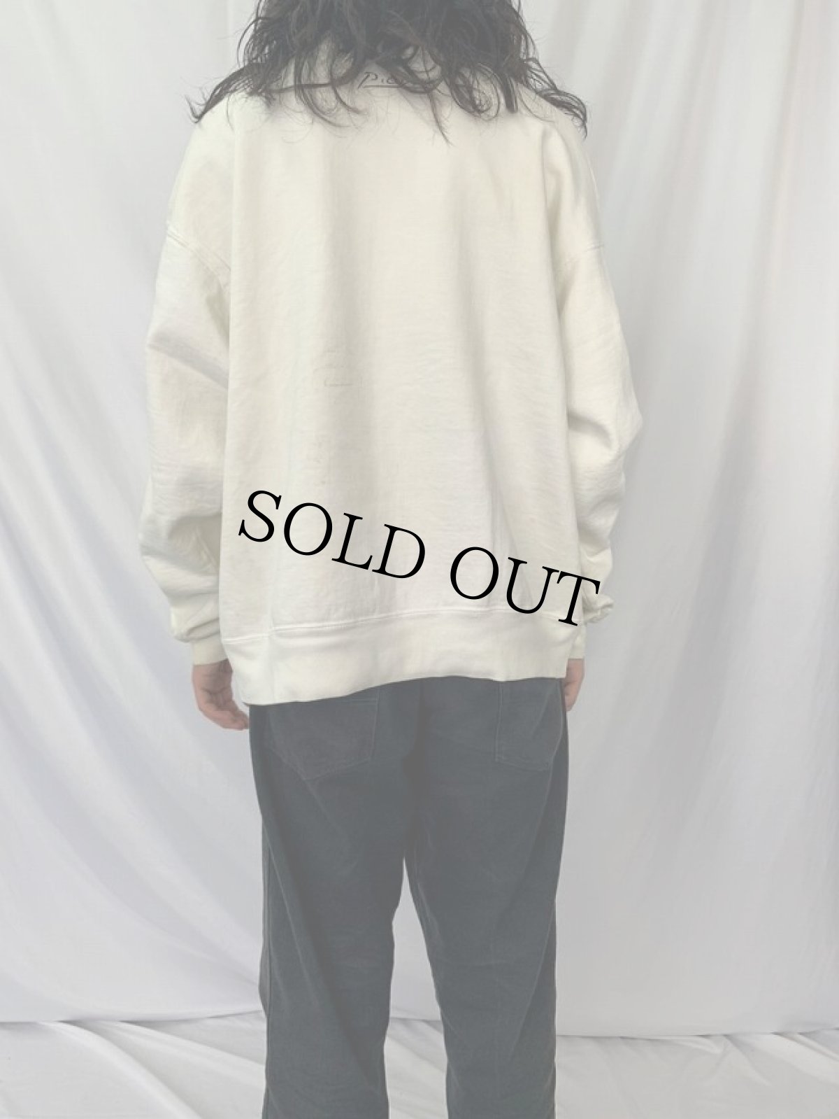 画像5: 90's Picasso USA製 "THE NEW YEAR" アートプリントスウェット XL (5)