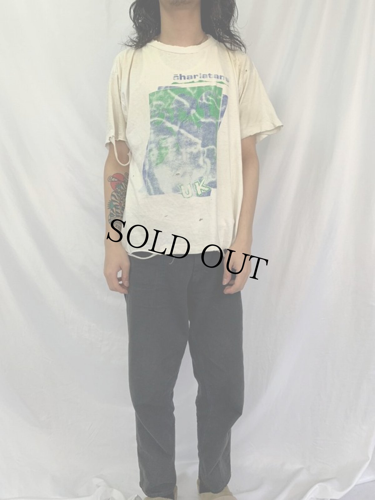 画像2: 80〜90's The Charlatans UK ロックバンドTシャツ (2)